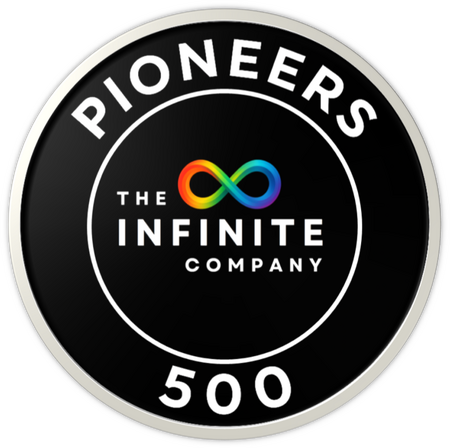 The Infinite Company Pioneers 500 logo